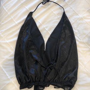 Free People Deep V bodysuit